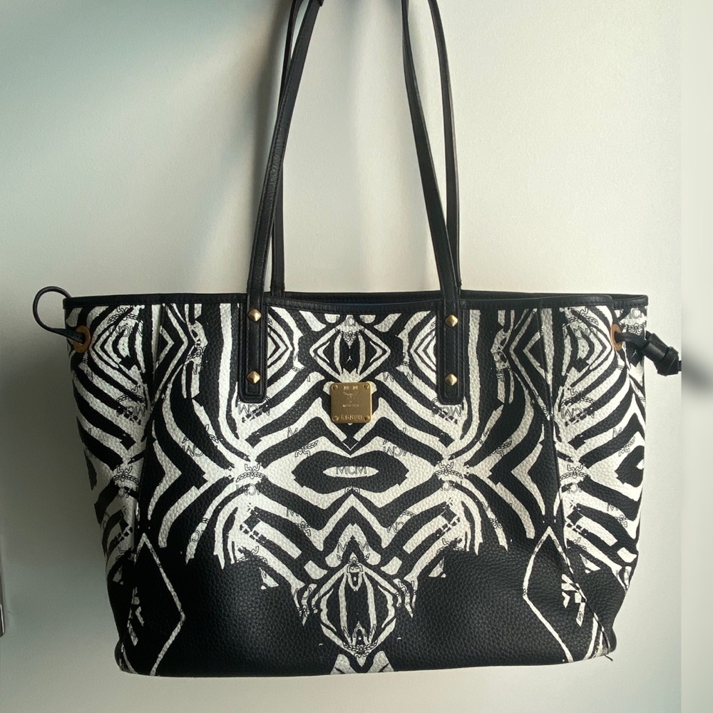 MCM tote bag Zebra animal print